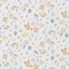 Printed Cotton JOJO White / Verdigris